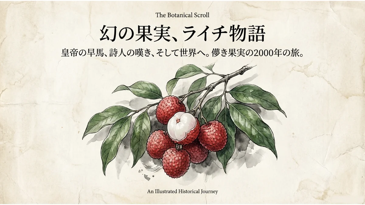 幻の果実、ライチ物語。皇帝の早馬、詩人の嘆き、そして世界へ。儚き果実の2000年の旅
