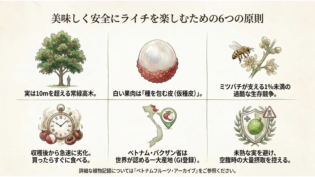 美味しく安全にライチを楽しむための6つの原則