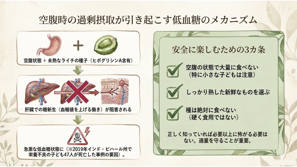 空腹時の過剰摂取が引き起こす低血糖のメカニズム