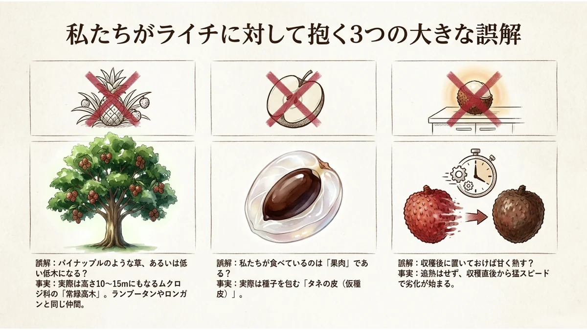 私たちがライチに対して抱く3つの誤解