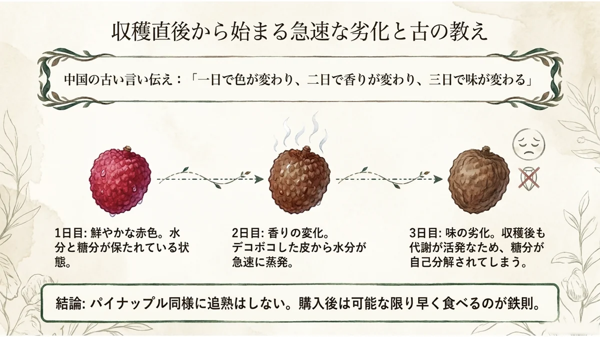 収穫直後から始まる急速な劣化と古の教え