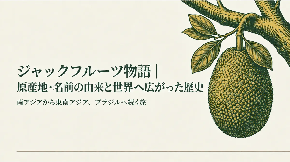 ジャックフルーツの原産地・名前の由来と世界へ広がった歴史をたどるタイトル画像