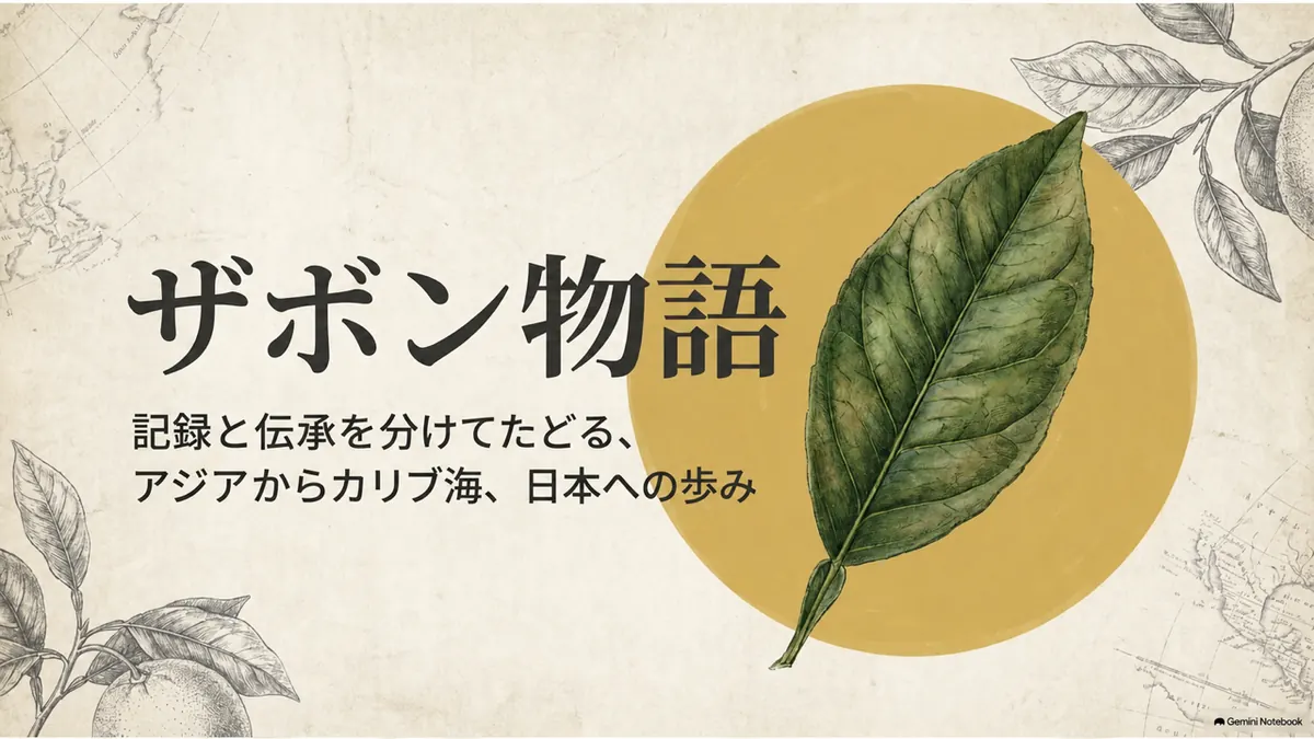 ザボンの歴史と伝来をたどるザボン物語のタイトル画像