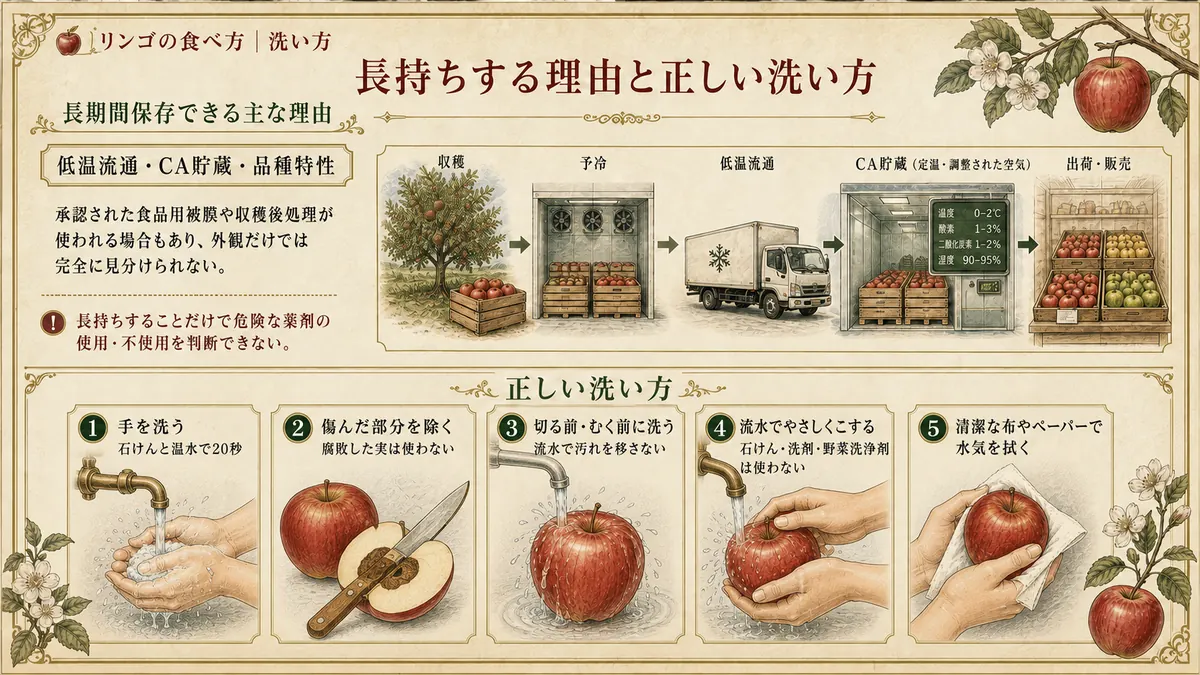 FDA準拠の正しい洗い方5ステップを示す図