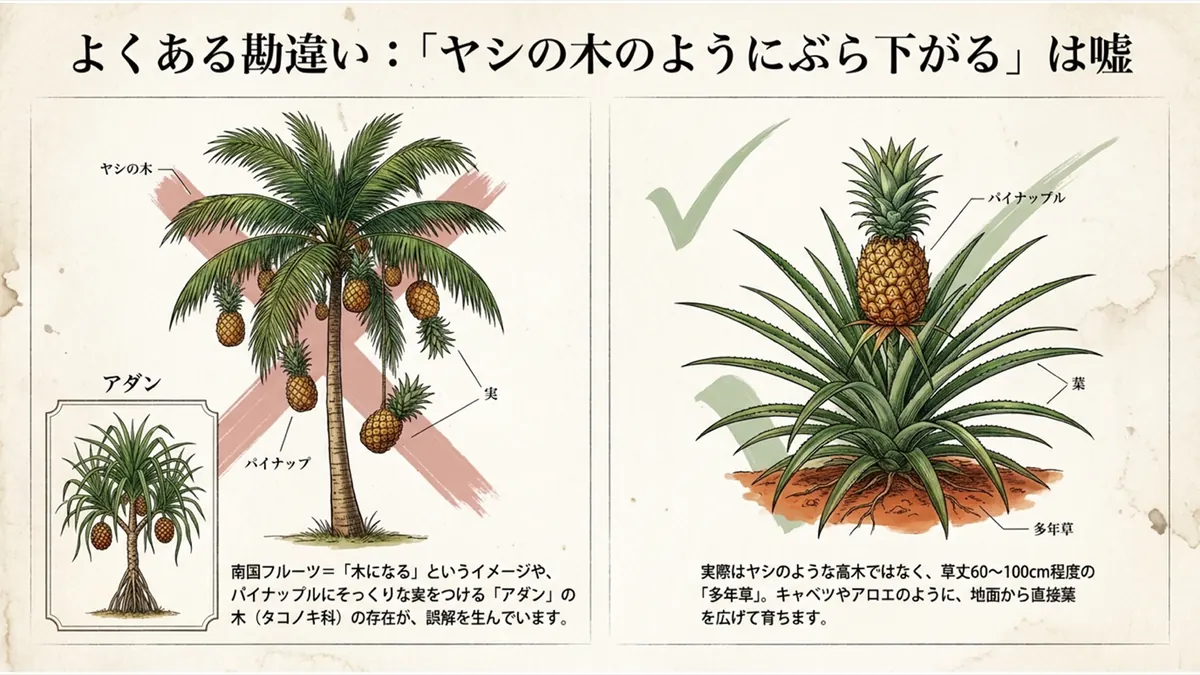 よくある勘違い「ヤシの木のようにぶら下がる」は嘘