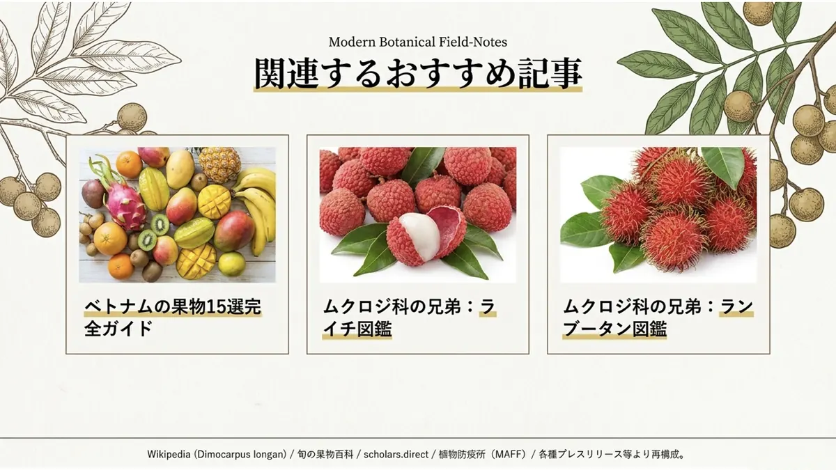 ベトナムの果物15選、ライチ図鑑、ランブータン図鑑のサムネイル