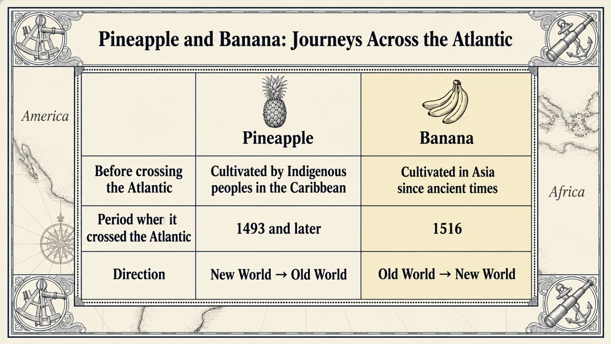 A comparison of documented dates and directions, recognizing Indigenous cultivation rather than calling it a “discovery.”