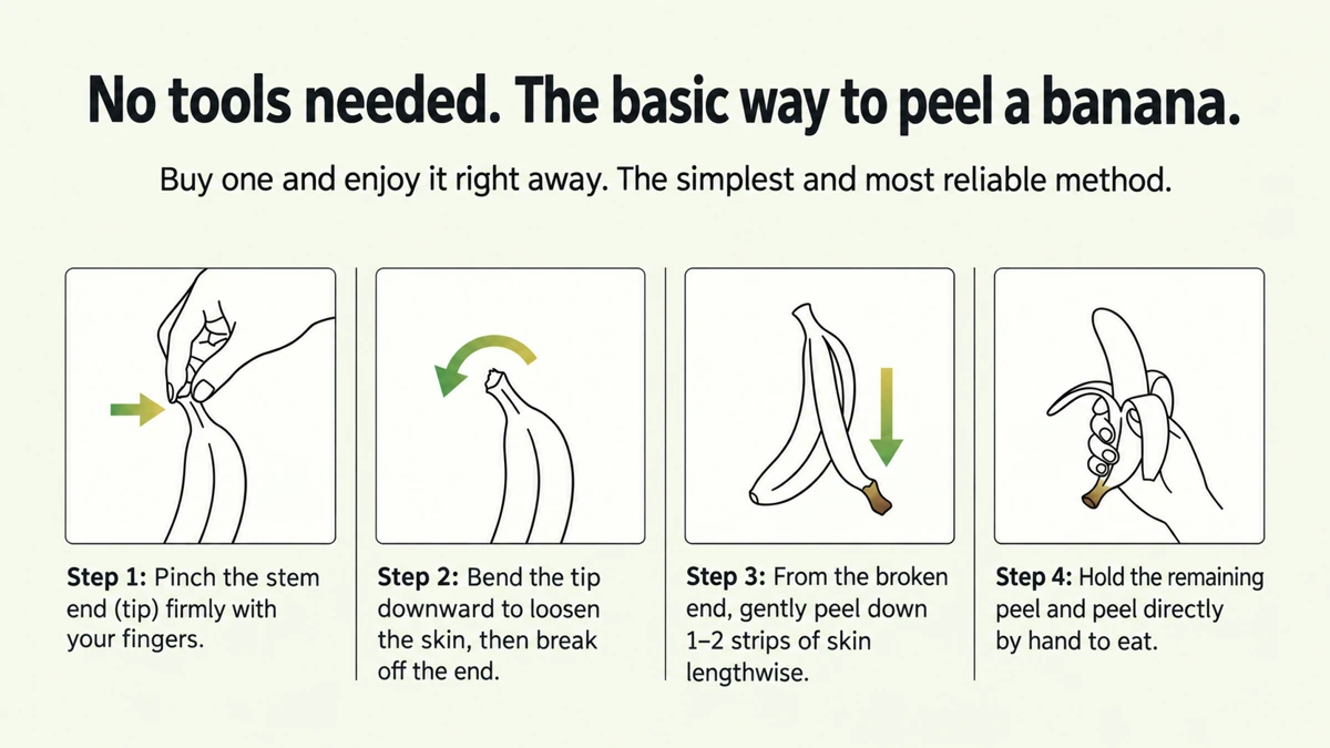 A simple peeling method using only your fingers—you can enjoy the fruit straight after buying it.