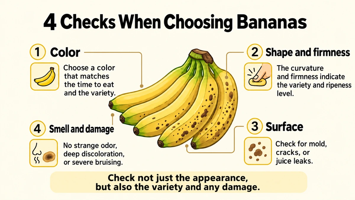 Look beyond appearance: consider cultivar differences and signs of damage.