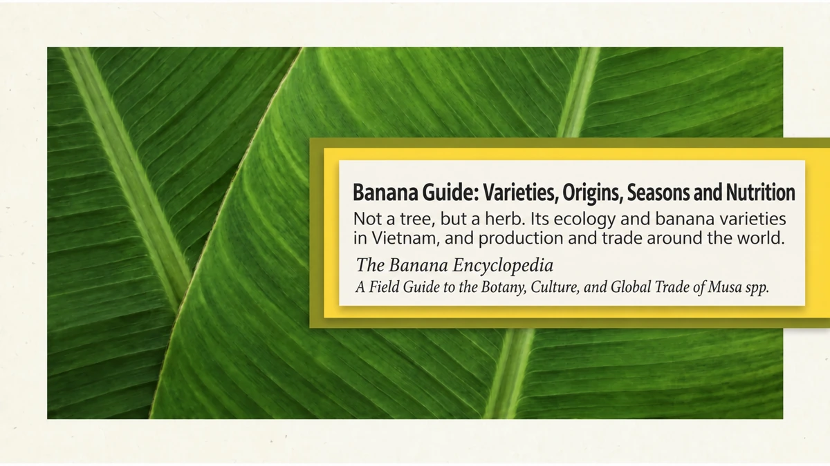 Banana Guide: Varieties, Origins, Seasons and Nutrition