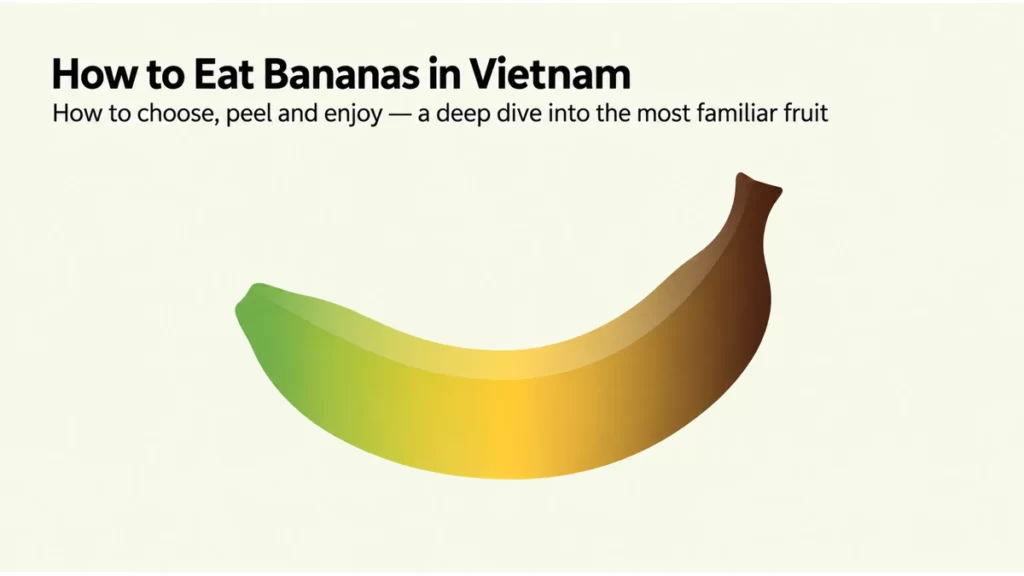 How to Eat Bananas in Vietnam: Choosing, Cooking and Storage