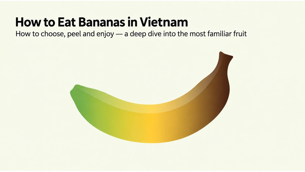 How to Eat Bananas in Vietnam: Choosing, Cooking and Storage
