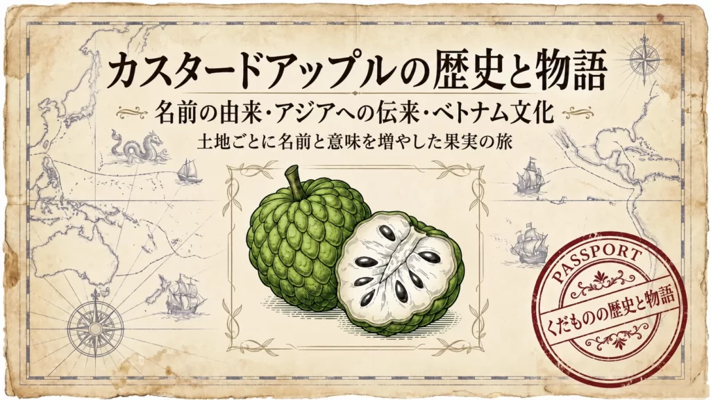 カスタードアップルの歴史と物語｜名前の由来・アジア伝来・テト文化