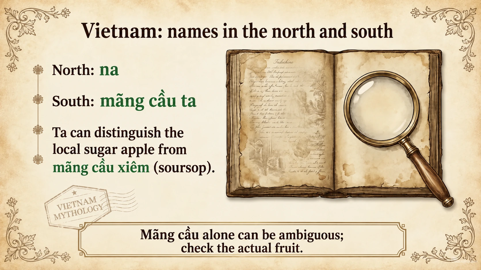 Na is generally used in northern Vietnam and mãng cầu ta in the south.