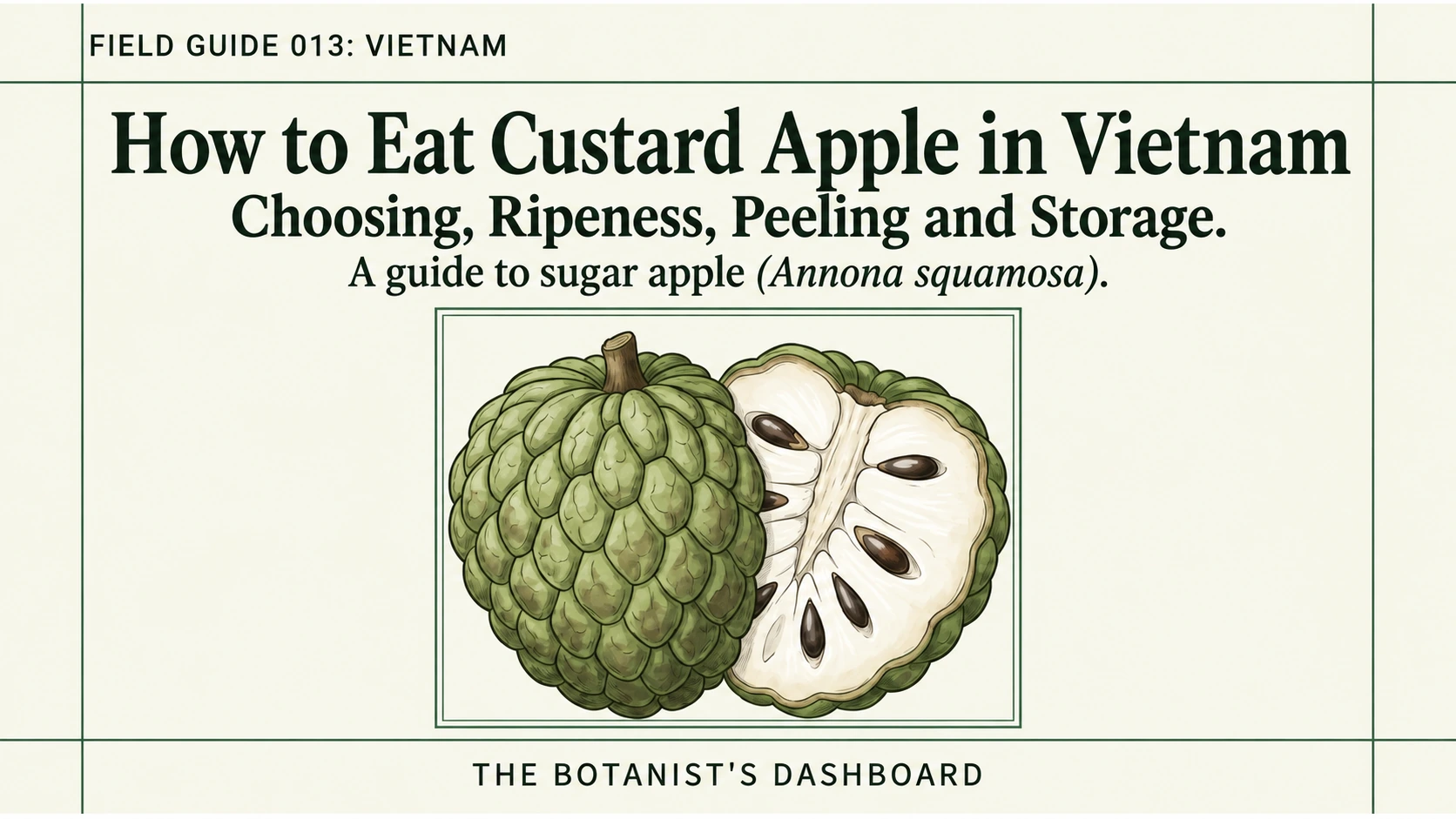 How to Eat Custard Apple in Vietnam: Ripeness, Peeling and Storage