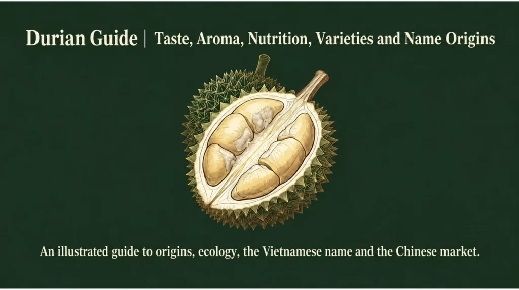 Durian guide: taste, aroma, nutrition, varieties and name origins