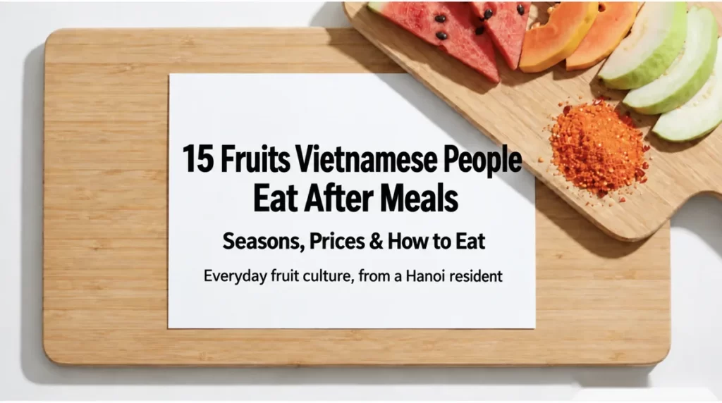 15 fruits Vietnamese people eat after meals: seasons, prices and how to eat, from a Hanoi resident