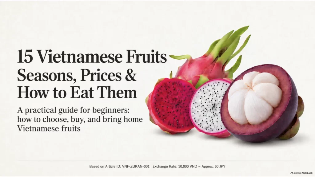 15 Vietnamese fruits: an illustrated guide to seasons, prices, and how to eat them