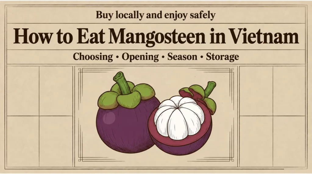 How to Eat Mangosteen in Vietnam: Choosing, Opening, Season and Storage