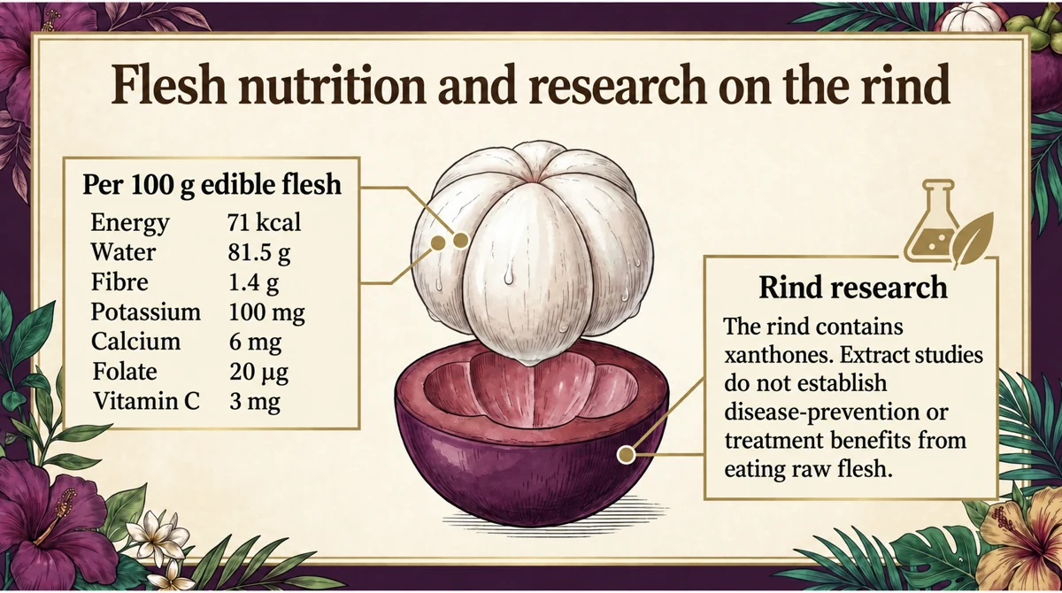 Research on rind constituents should be distinguished from the effects of eating the flesh.