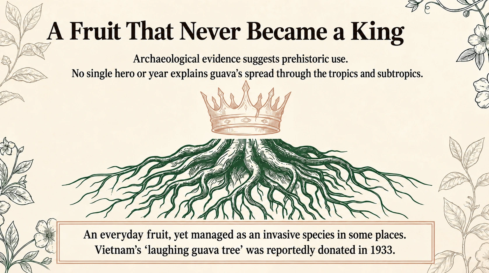 The fruit that was never crowned king
