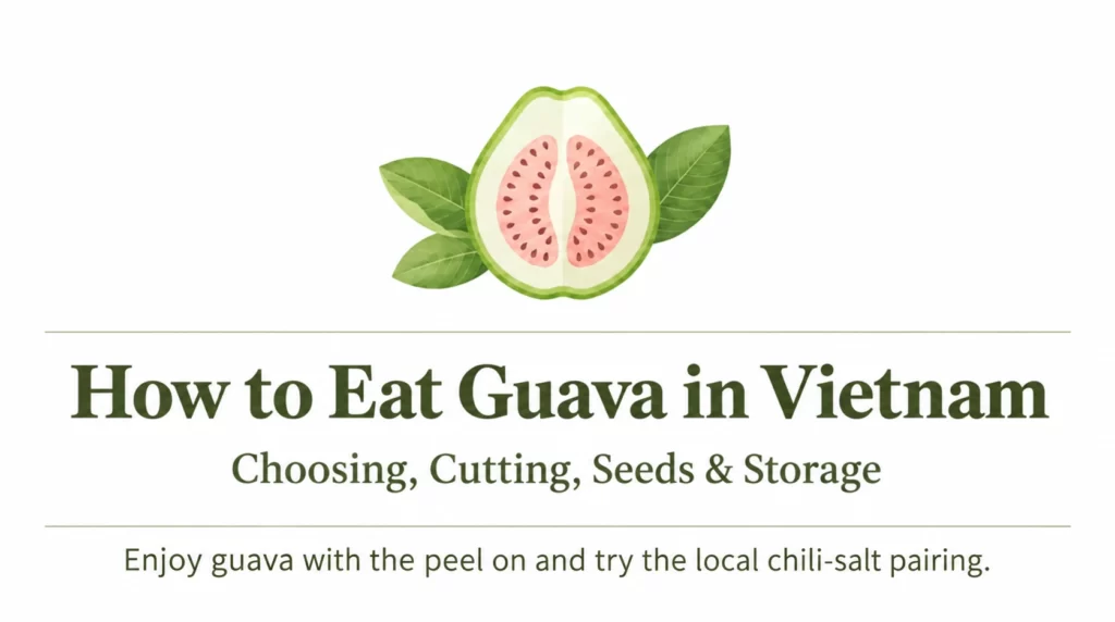 How to Eat Guava in Vietnam: choosing, cutting, seeds and storage