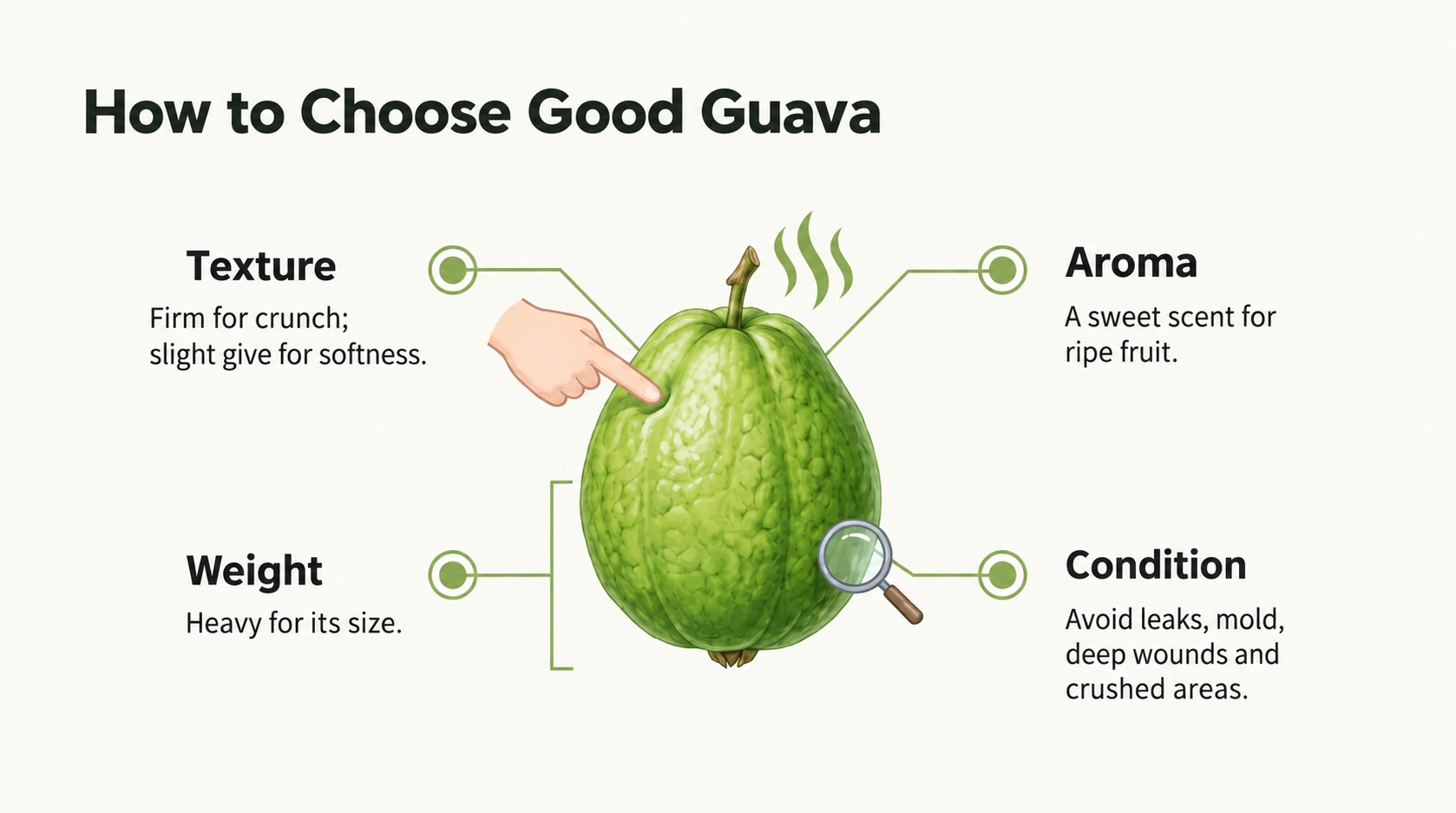 Four checks when choosing guava