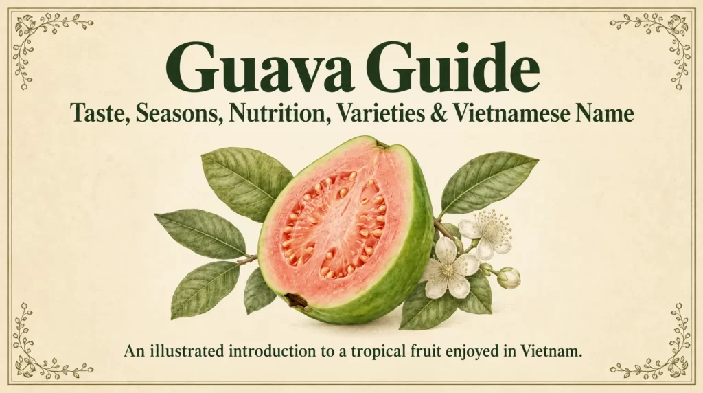 Guava Guide: taste, seasons, nutrition, varieties and Vietnamese name