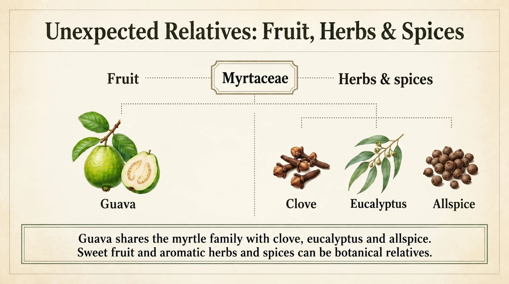 Guava and its myrtle-family relatives