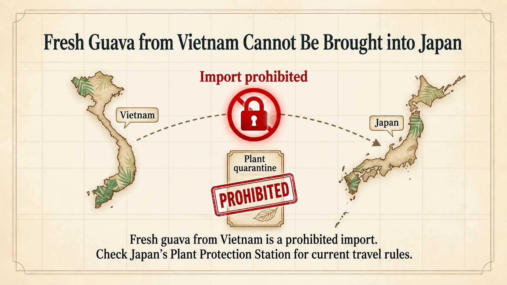 Japan’s quarantine rules for fresh guava