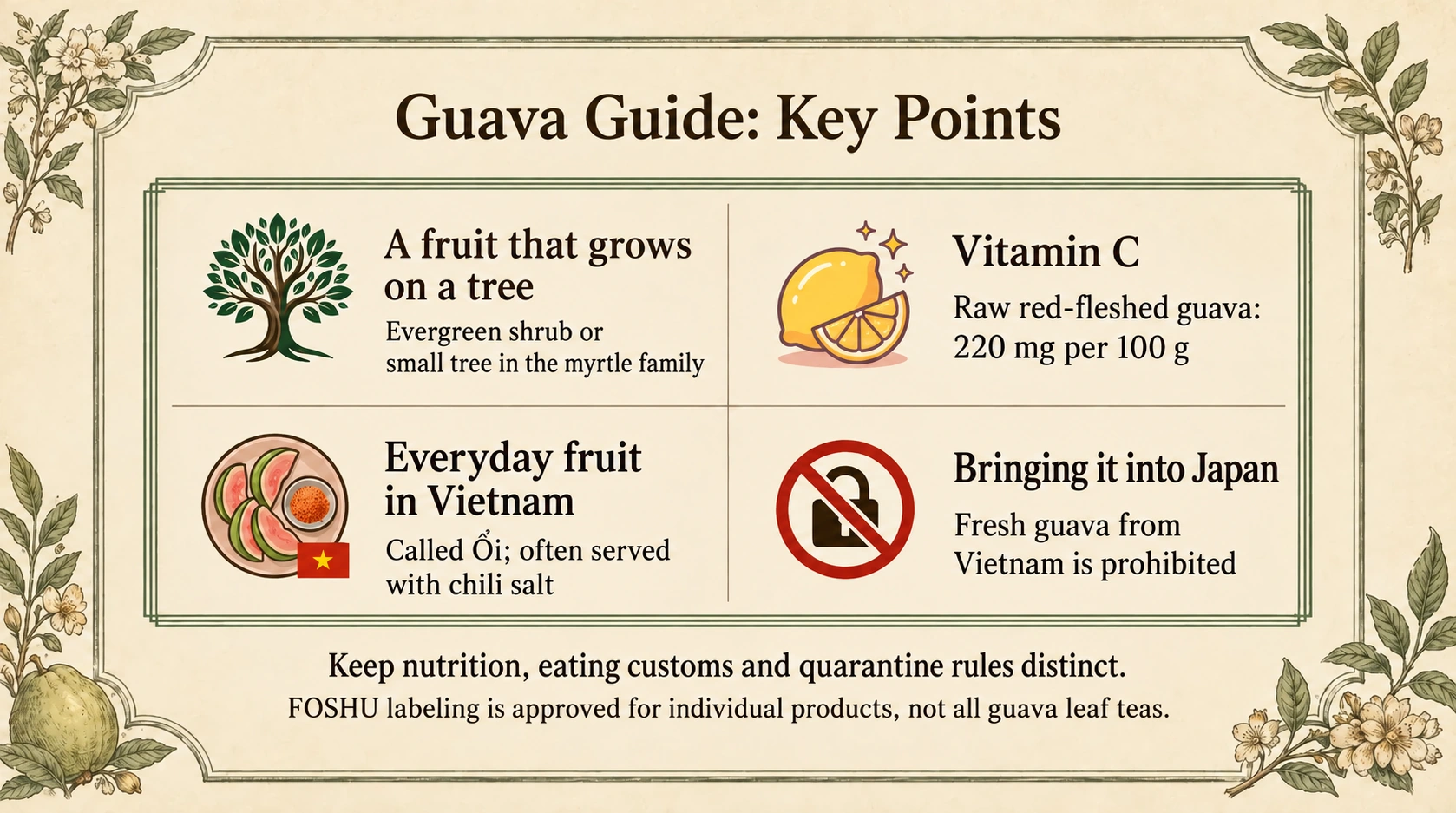 Guava guide: key points