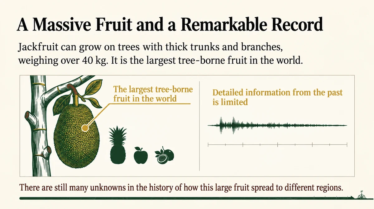 Records of exactly who carried jackfruit to different regions, and when, remain limited.