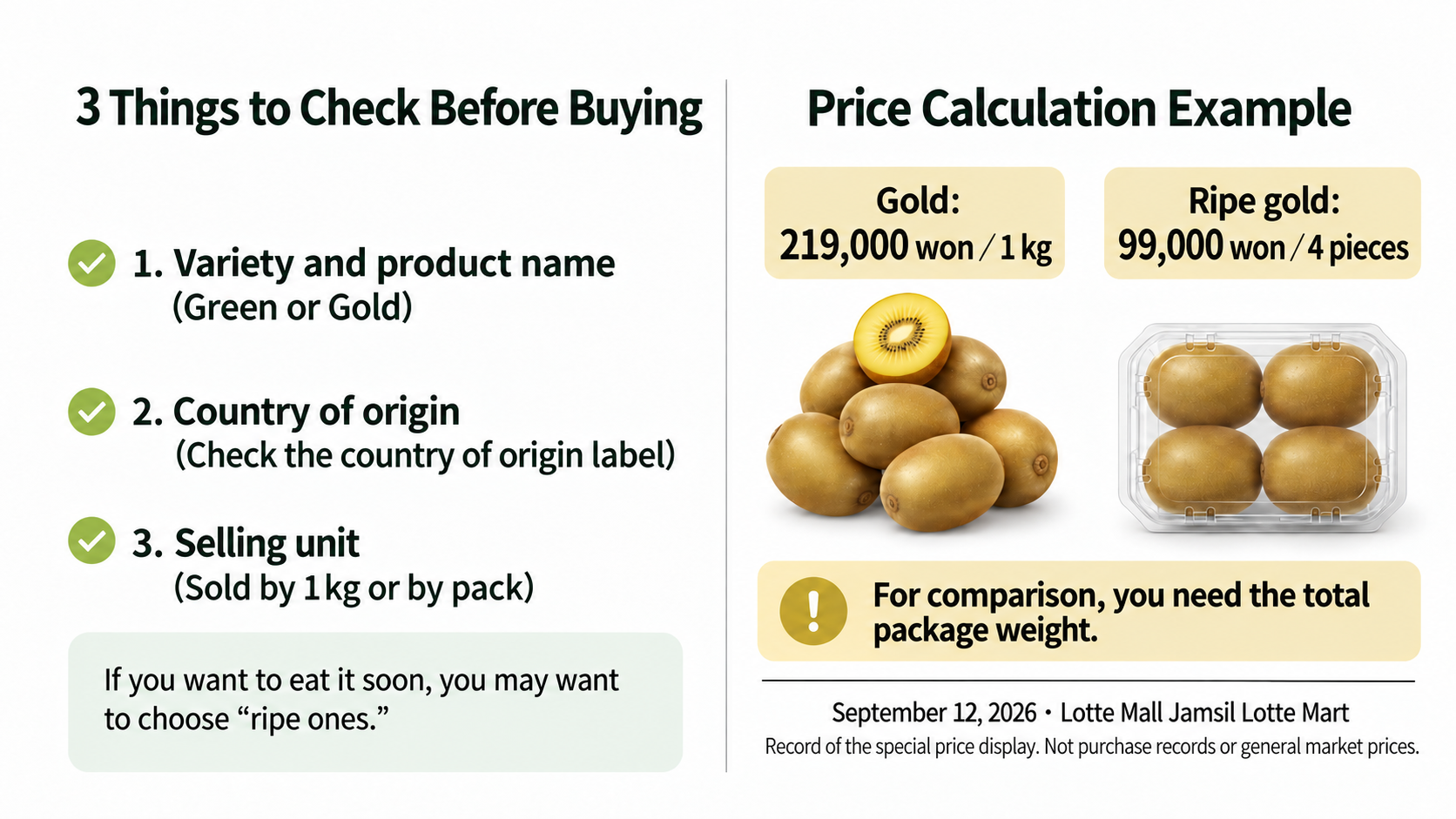 Three rules before buying