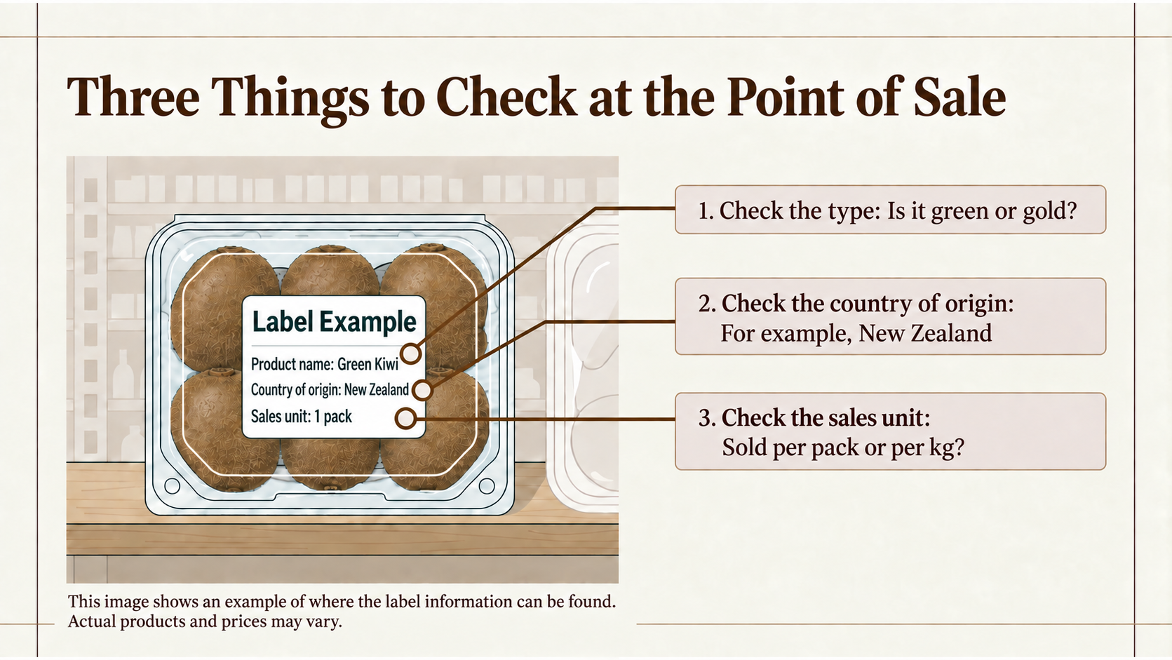 Read the label in three steps