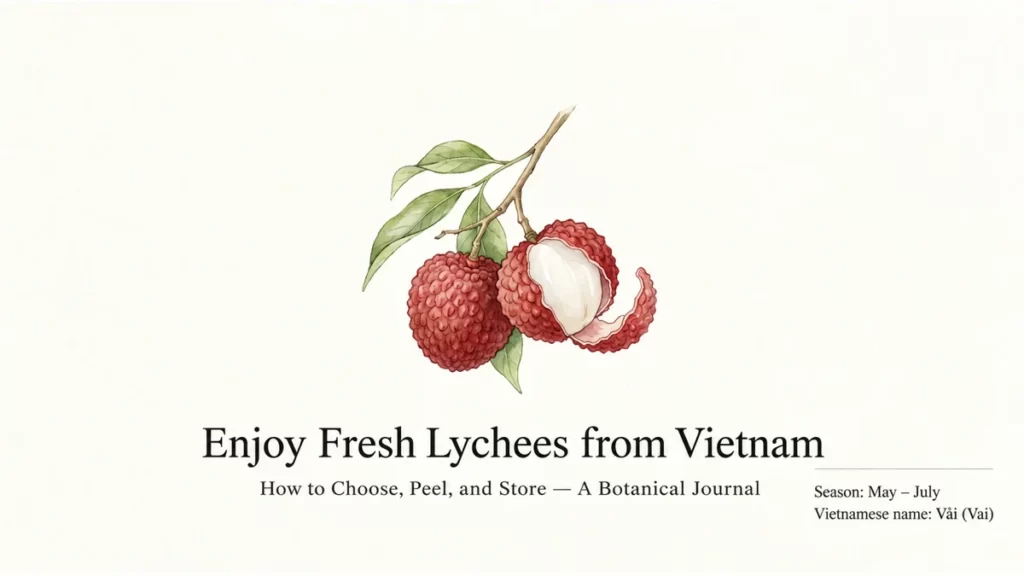 How to Eat Lychee in Vietnam — choosing, peeling and storing fresh fruit