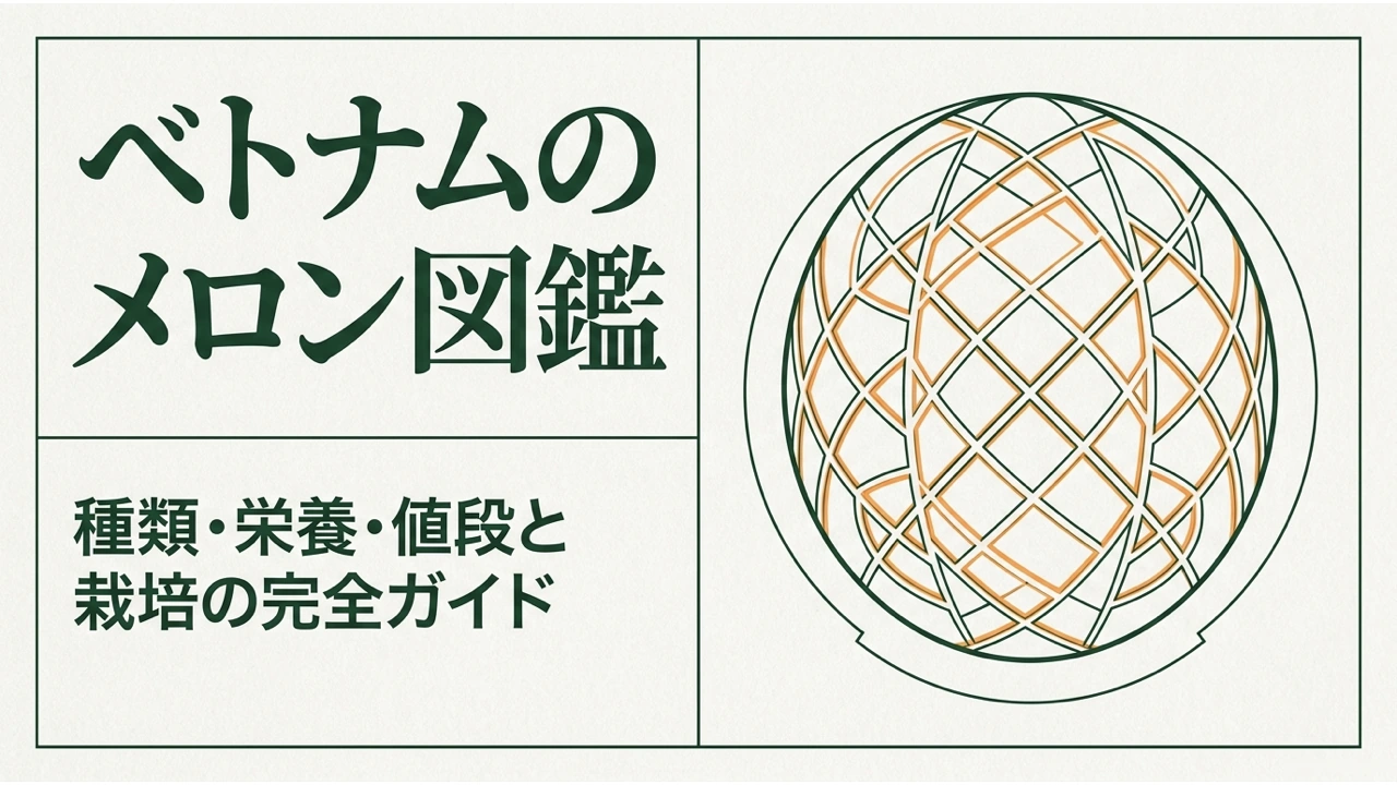 ベトナムのメロンの種類・栄養・値段を紹介する導入図
