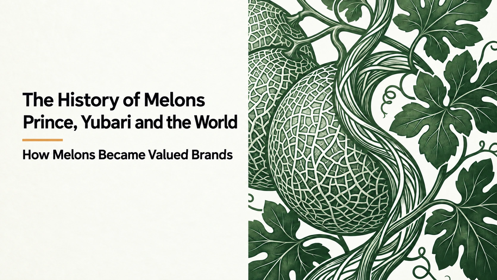 Melon history through Prince, Yubari and examples from around the world