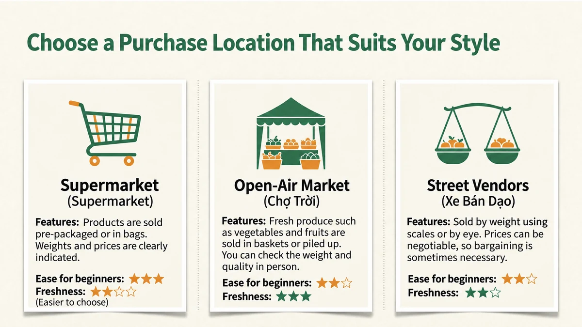 Choose a buying place that suits your comfort with checking quality and prices.