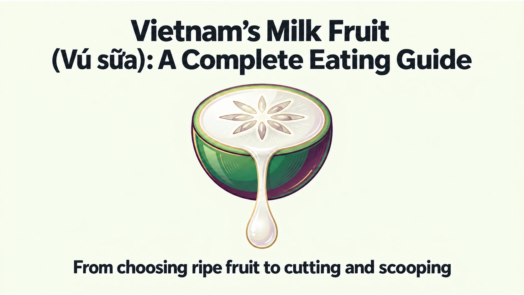 Milk fruit eating guide