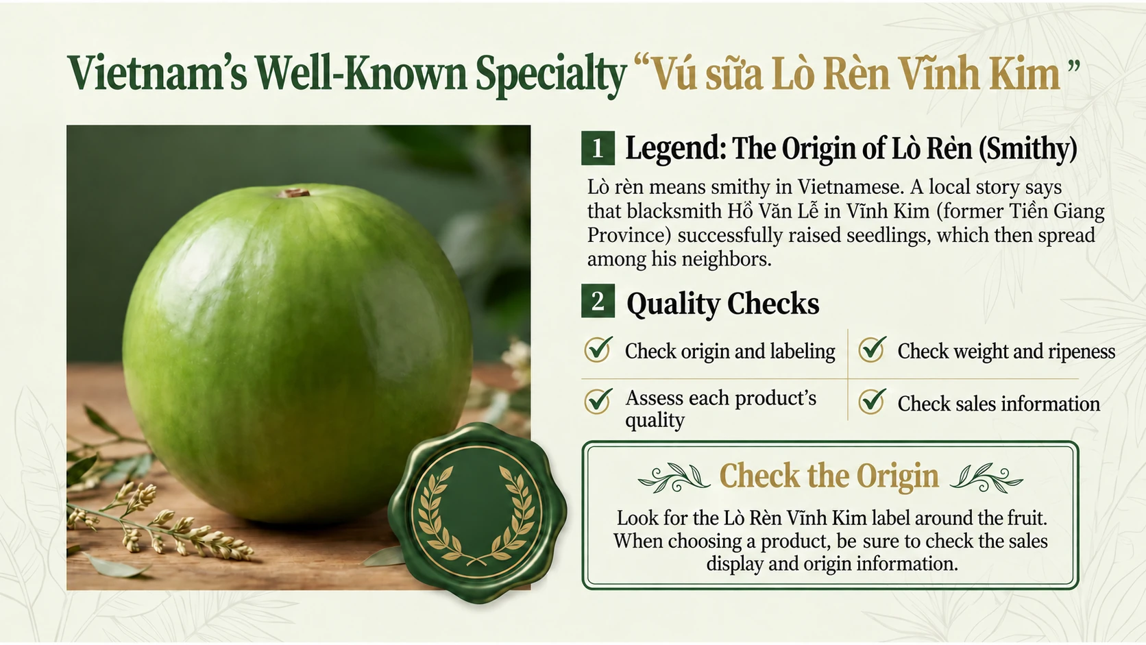 Lò Rèn Vĩnh Kim: name, origin and product information