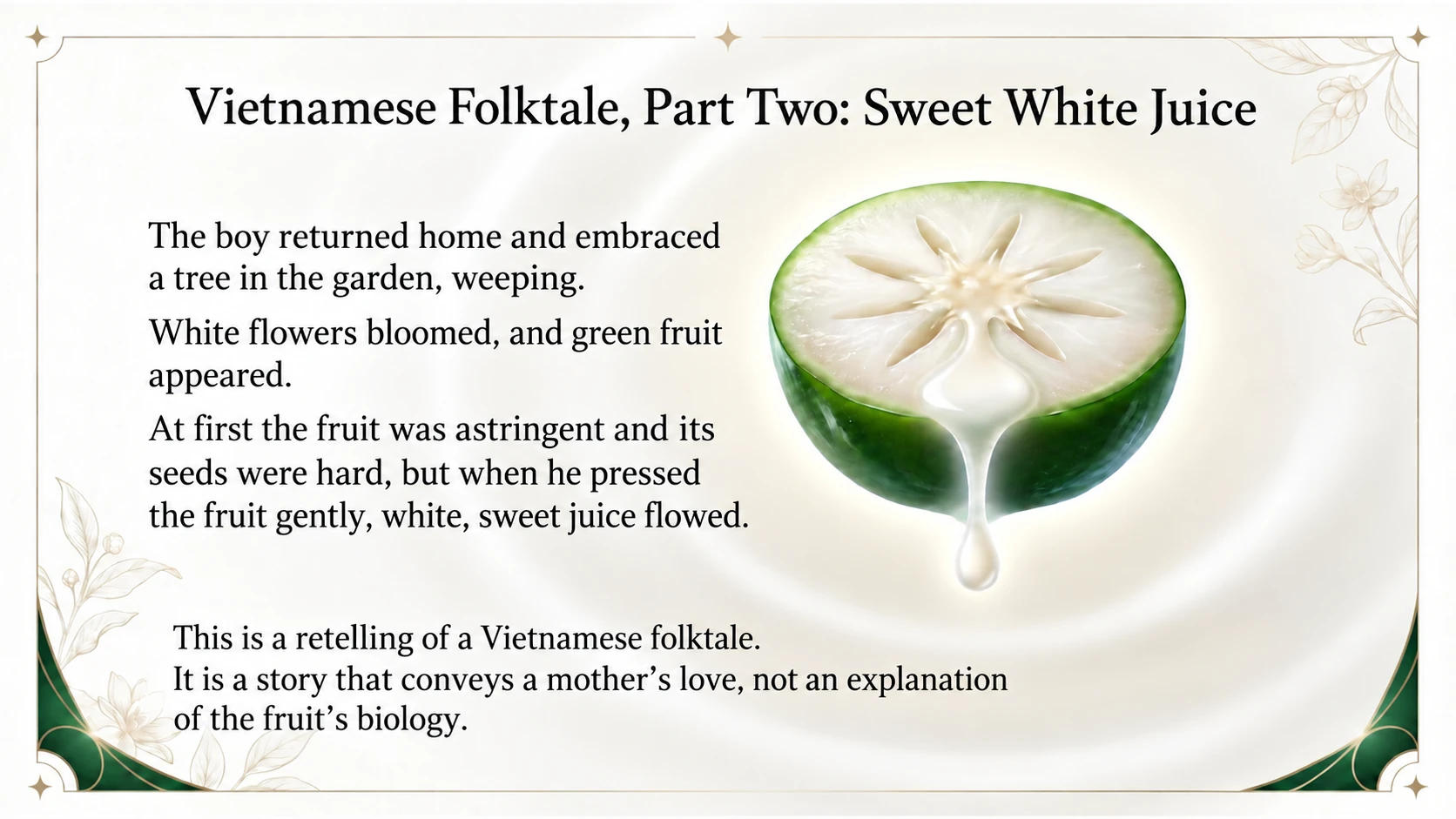 Vietnamese folktale, part two