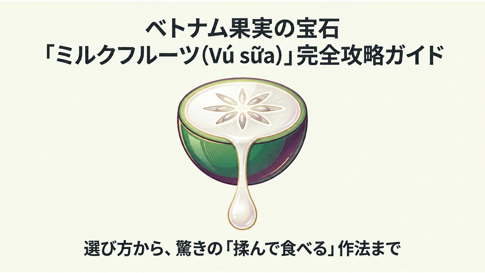 ミルクフルーツの食べ方ガイド