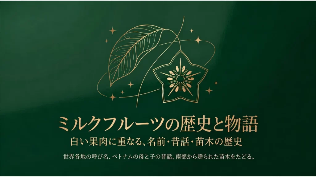 ミルクフルーツの歴史と物語