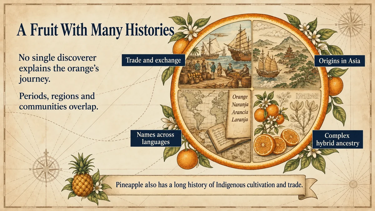 Orange history brings together many periods, regions and human activities.