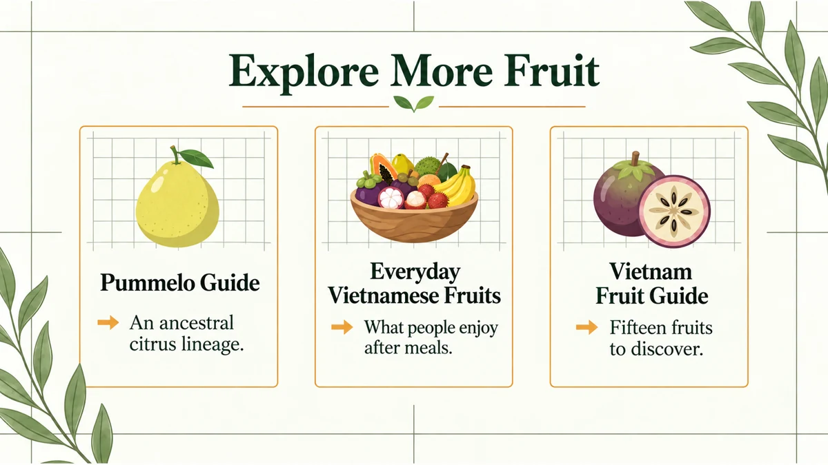 Related guides to pummelo and everyday Vietnamese fruits.