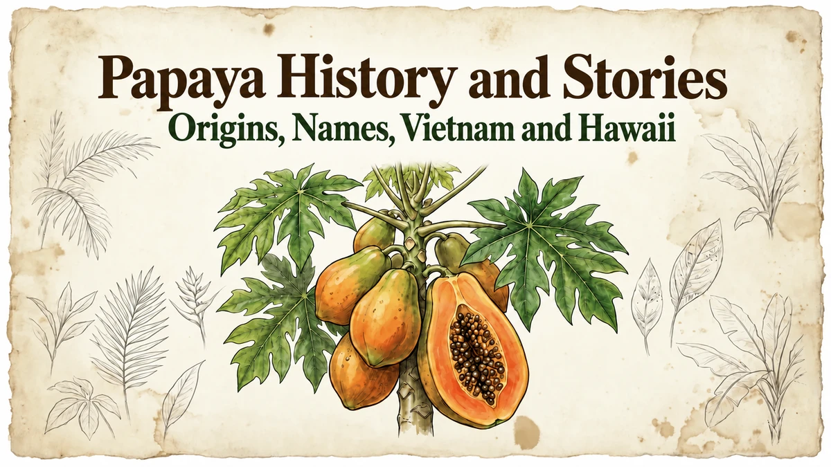 Papaya History and Stories: origins, names, Vietnam and Hawaii