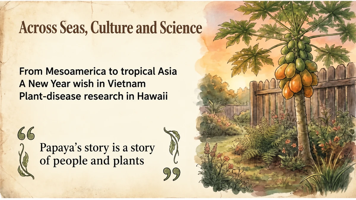 Papaya’s story is one of people transporting, interpreting and protecting plants.