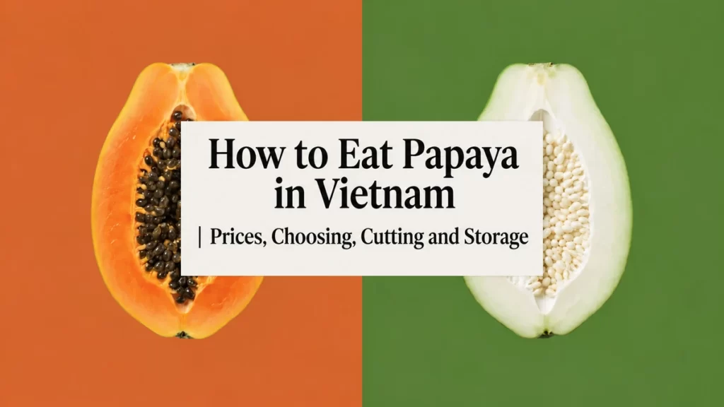 How to Eat Papaya in Vietnam: prices, choosing, cutting and storage