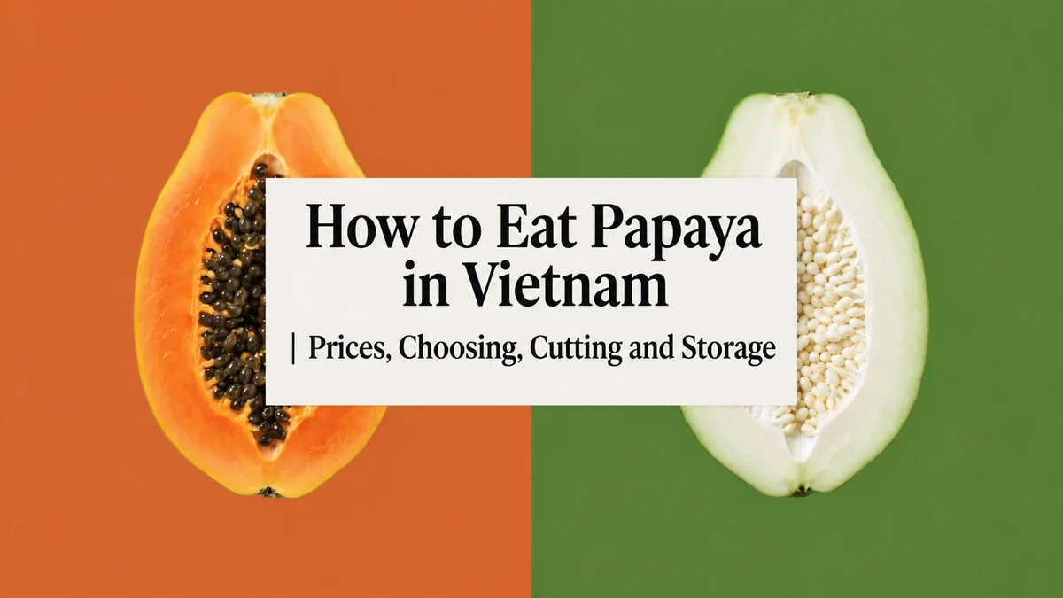 How to Eat Papaya in Vietnam: prices, choosing, cutting and storage