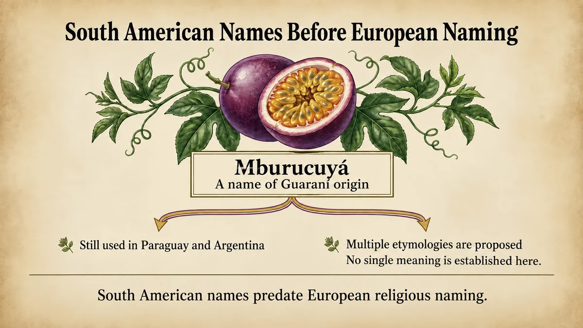 South American names existed before European religious naming.